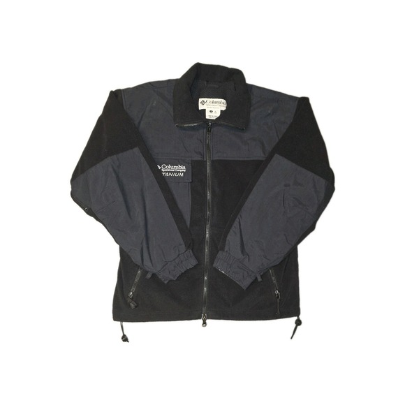 Columbia Other - Columbia Titanium Fleece Nylon Full Zip Size S Black Jacket